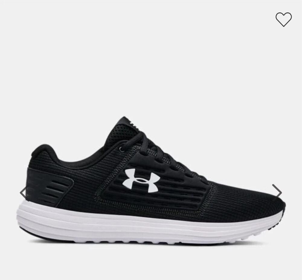 UNDER ARMOUR UA SURGE SE Mens SIZE 7 3021231-001 Black White